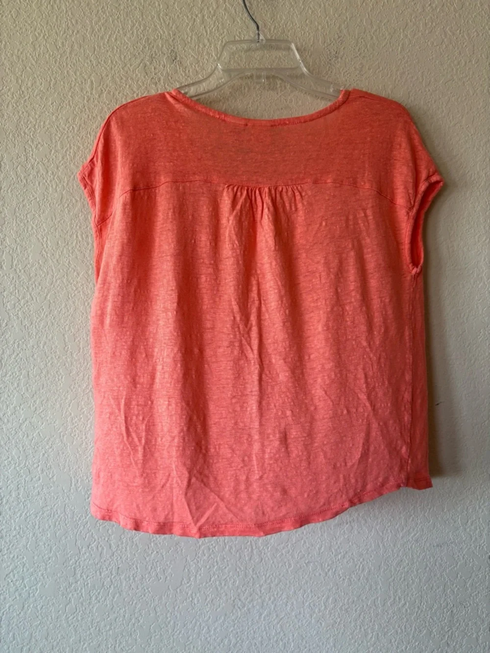 Joie Women's 100% Linen‎ Top Blouse Shirt Orange Size Large